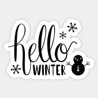 Hello Winter Sticker